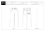 design denim jeans pant and complete tech pack